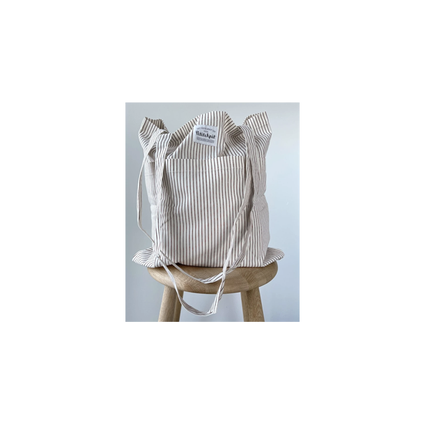 KNIT TO GO TOTE BAG - Hazel Stripe